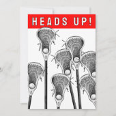 Lacrosse Einladungen (Vorderseite)