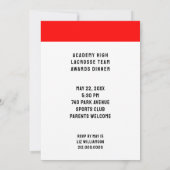 Lacrosse Einladungen (Rückseite)