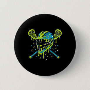 Lacrosse Eiscreme-Tropf Lax Jungen Helm Stock Yout Button