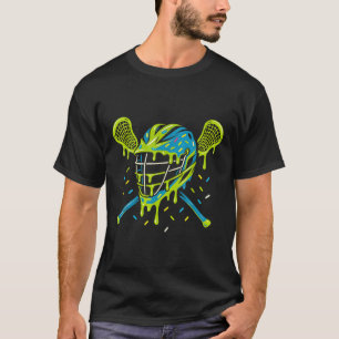 Lacrosse Eiscreme-Tropf Lax Jungen Helm Stock Yout T-Shirt