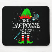 Lacrosse Elf Christmas Family Elf Squad Srts Playe Mousepad (Vorne)
