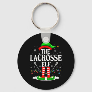Lacrosse Elf Funny Matching Xmas Lacrosse Chri Schlüsselanhänger