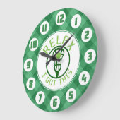 Lacrosse entspannen sich mich got diese runde Uhr (Winkel)