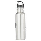 Lacrosse Evolution - Funny Lacrosse Edelstahlflasche (Rückseite)