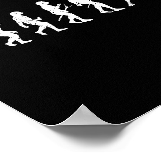 Lacrosse Evolution - Lacrosse Player Evolution Poster (Ecke)