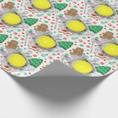 Lacrosse-Feiertagsgeschenk Geschenkpapier (Ecke)
