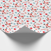 Lacrosse-Feiertagsgeschenk Geschenkpapier (Ecke)