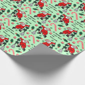 Lacrosse-Feiertagsgeschenk Geschenkpapier (Ecke)