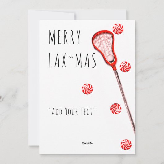 Lacrosse Feiertagskarte (Rückseite)