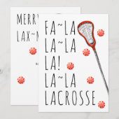 Lacrosse Feiertagskarte (Vorne/Hinten)