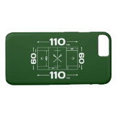 Lacrosse-Feld bemisst iPhone 7 Fall Case-Mate iPhone Hülle (Rückseite (Horizontal))