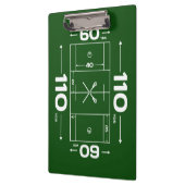 Lacrosse-Feld-Klemmbrett Klemmbrett (Links)