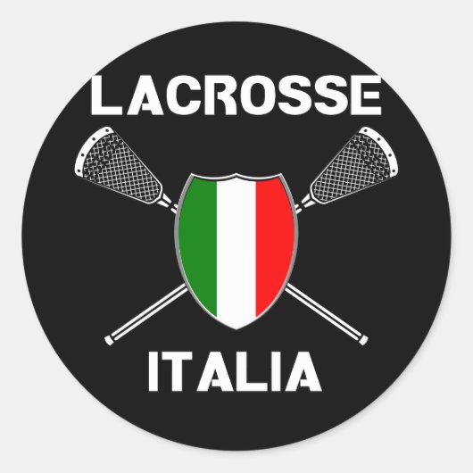 Lacrosse Flag Italia Sticker (Vorderseite)