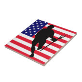 Lacrosse-Flagge IRock Amerika Fliese (Seite)