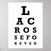 Lacrosse Forever Print - Groß Poster (Vorne)