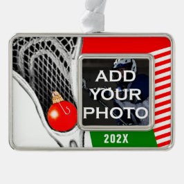 Lacrosse Foto 2025 Rahmen-Ornament Silber