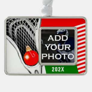 Lacrosse Foto 2025 Rahmen-Ornament Silber