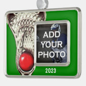 Lacrosse Foto Rahmen-Ornament Silber (Links)
