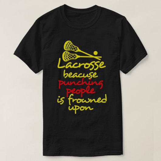 Lacrosse Funny 5 T-Shirt (Design vorne)