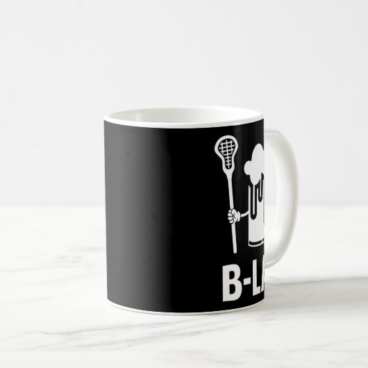 Lacrosse Funny Gift Men Coach Beer Lover B-lex Kaffeetasse (VorderseiteRechts)