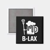 Lacrosse Funny Gift Men Coach Beer Lover B-lex Magnet (Vorderseite/Rückseite)