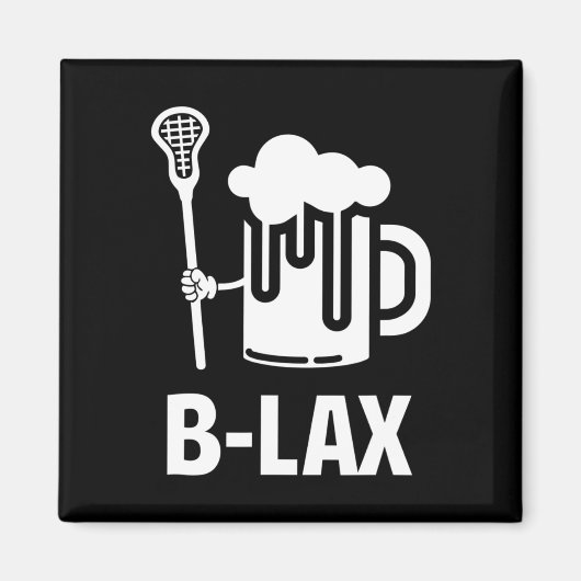 Lacrosse Funny Gift Men Coach Beer Lover B-lex Magnet (Vorne)