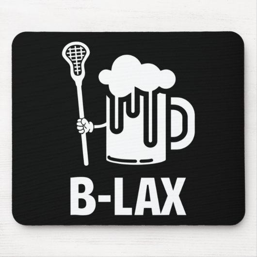 Lacrosse Funny Gift Men Coach Beer Lover B-lex Mousepad (Vorne)