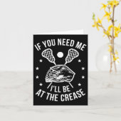 Lacrosse Funny Lax Player Goalie Karte (Gelbe Blume)
