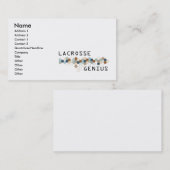 Lacrosse-Genie Visitenkarte (Vorne/Hinten)