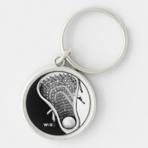 Lacrosse-Geschenk mit Monogramm Schlüsselanhänger