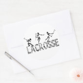 Lacrosse-Geschenk Runder Aufkleber (Umschlag)