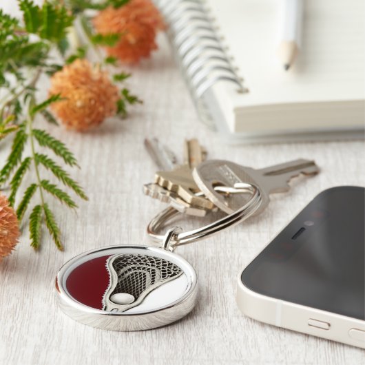 Lacrosse-Geschenk Schlüsselanhänger (Seite)