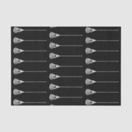 Lacrosse Geschenk Schwarz Seidenpapier