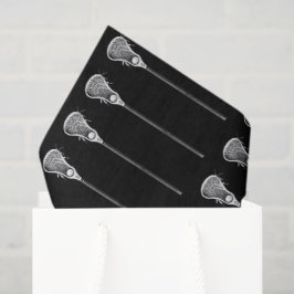 Lacrosse Geschenk Schwarz Seidenpapier