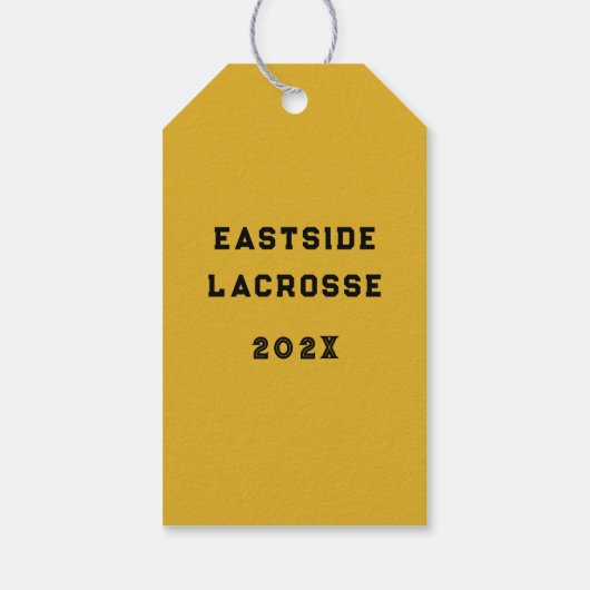 Lacrosse Geschenkanhänger (Rückseite)