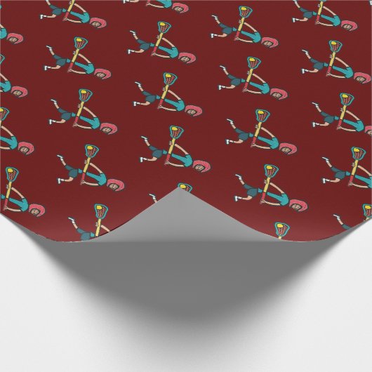 Lacrosse Geschenkpapier (Ecke)