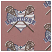 Lacrosse-Gewebe mit Herz-geformter Flagge Stoff (Nahaufnahme)