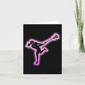 Lacrosse Girl Women Kinder Jugend Karte