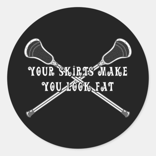 Lacrosse Girls Fett Sticker (Vorderseite)