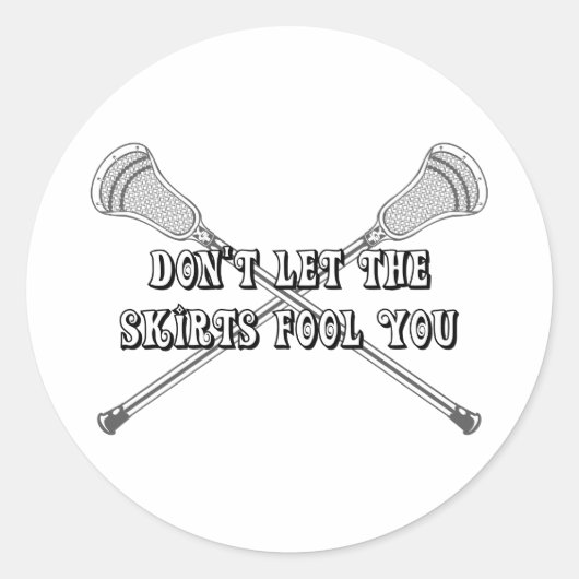 Lacrosse Girls Fool Sticker (Vorderseite)