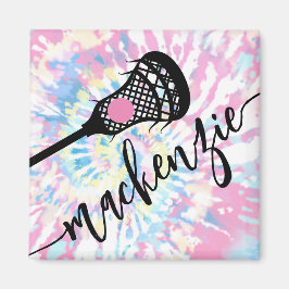 Lacrosse Girls Sports Gefärbte Krawatte Kühlschran Magnet