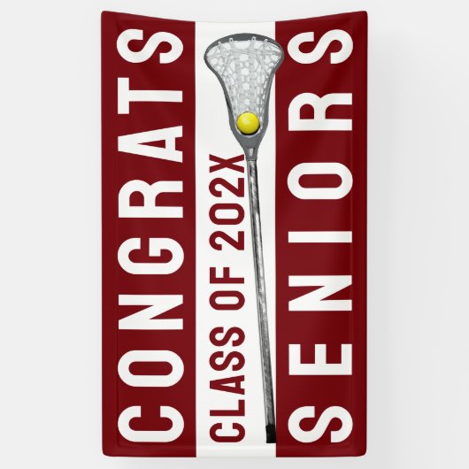 Lacrosse Glückwunschs 2025 Banner (Vertikal)