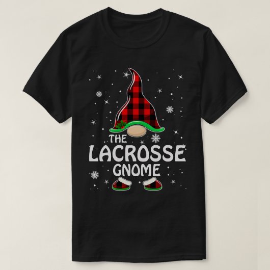 Lacrosse Gnome Buffalo Kariert Matching 3 T-Shirt (Design vorne)