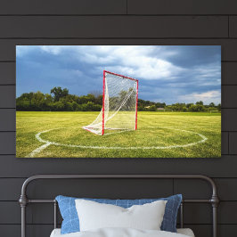 Lacrosse Goal Vibrant Outdoor Scenic Photo Leinwanddruck