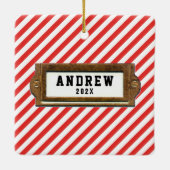 Lacrosse Goalie 2022 Collectible Keramikornament (Rückseite)