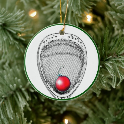 Lacrosse Goalie Christmas Collectin Keramik Ornament (Baum)