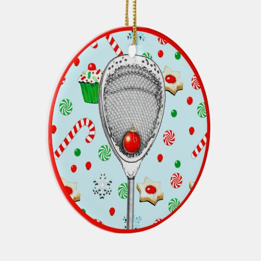 Lacrosse Goalie Collectible 2025 Keramik Ornament (Rechts)