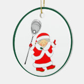 Lacrosse Goalie Collectible Keramik Ornament (Links)