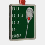 Lacrosse Goalie Collectible Metal Ornament (Rechts)