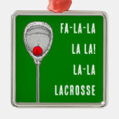 Lacrosse Goalie Collectible Ornament Aus Metall (Vorne)